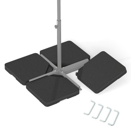 Patio Offset Umbrella Base with Easy-Fill Spouts W2B