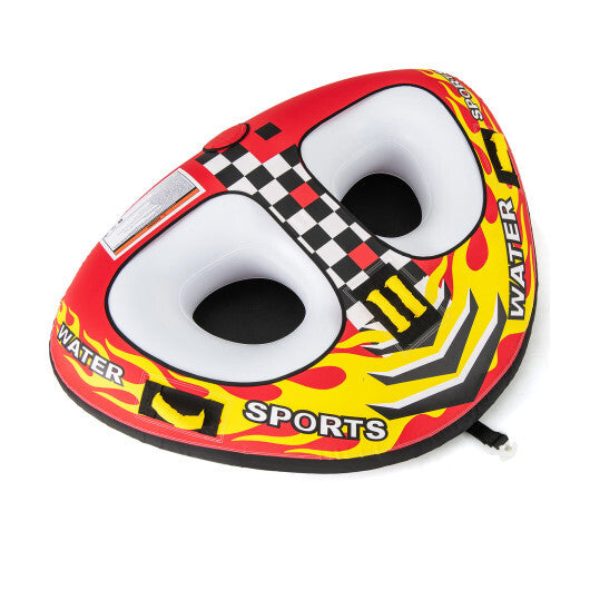 Towable Tube with Quick Connector and Drainage for Boating