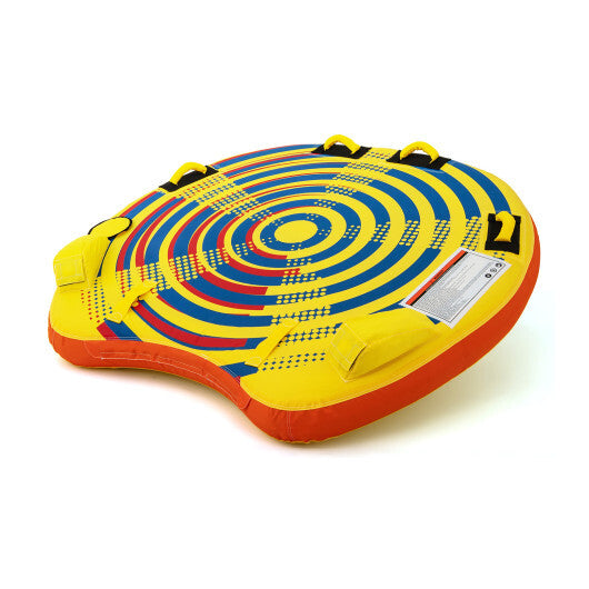 1 or 2 Person Inflatable Towable Tube for Boating with Quick Connector W2B