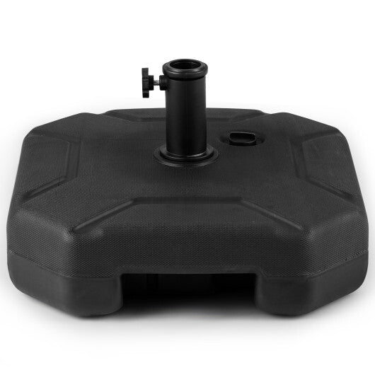 17 Inch 88 LBS Heavy-Duty Fillable Umbrella Base with Handle W2B