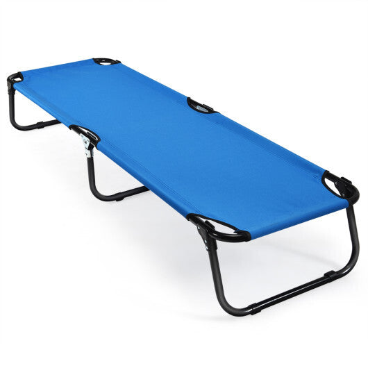 Folding Camping Bed Outdoor Portable Military Cot Sleeping Hiking W2B
