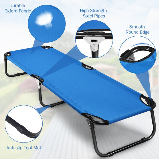 Folding Camping Bed Outdoor Portable Military Cot Sleeping Hiking W2B