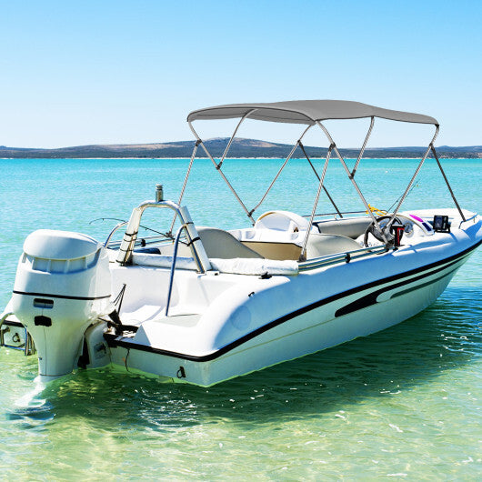 3-Bow/4-Bow Boat Bimini Top Sun Shade Boat Canopy with Storage Boot-4-Bow W2B
