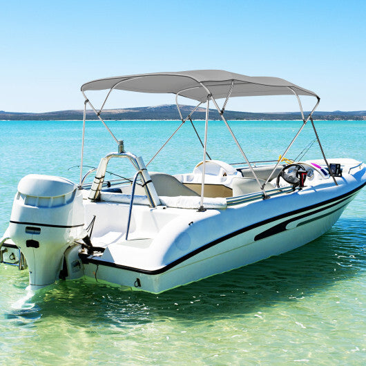 3-Bow/4-Bow Boat Bimini Top Sun Shade Boat Canopy with Storage Boot-4-Bow W2B