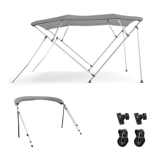 3-Bow/4-Bow Boat Bimini Top Sun Shade Boat Canopy with Storage Boot-4-Bow W2B