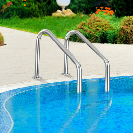 4-Step Inground Pool Ladder Stainless Steel Swimming Pool Ladder W2B