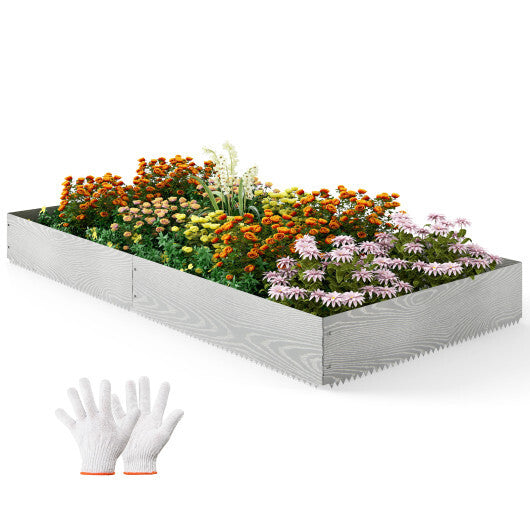 6-Pack 20 FT Galvanized Metal Landscape Edging for Lawn