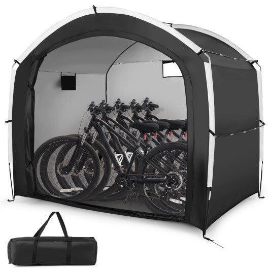 Bike Storage Shed Tent with PU4000MM Waterproof 210D Oxford Fabric for 5 Bikes W2B