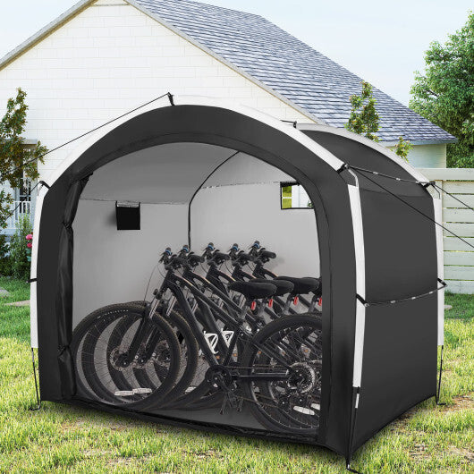 Bike Storage Shed Tent with PU4000MM Waterproof 210D Oxford Fabric for 5 Bikes W2B