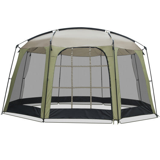 6-8 Person Netted Canopy Tent with Zippered Door W2B