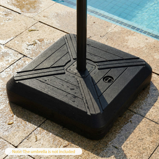 Cantilever Offset Umbrella Base with Wheels for Backyard Poolside W2B