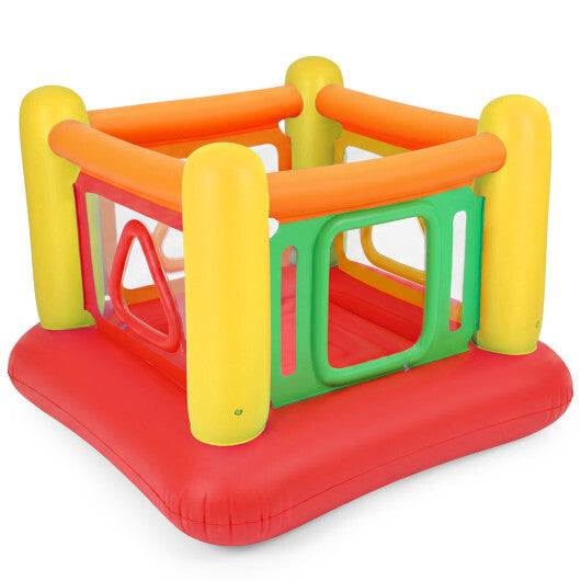 Blow Up Jumping House for Kids with Transparent Side Walls-Blue W2B
