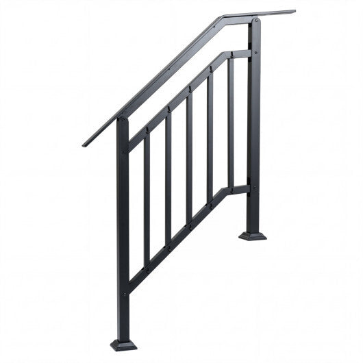 2 Pack Outdoor Handrails for Steps with Adjustable Angle W2B