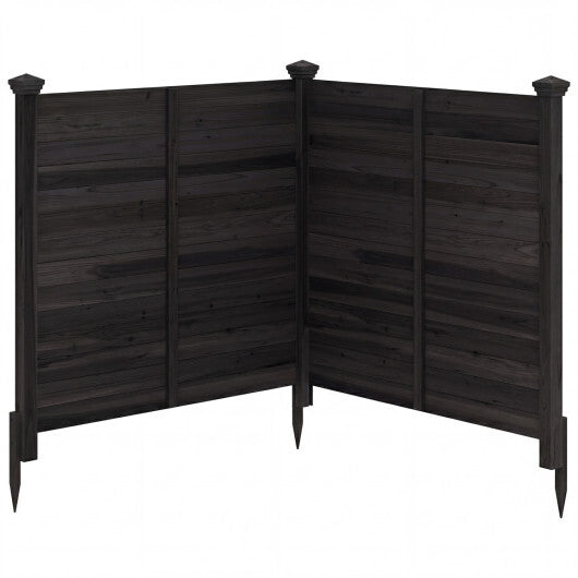 Outdoor Privacy Air Conditioner Fence for Outside and Backyard-Brown W2B