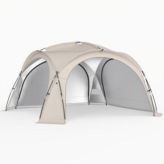 Beach Tent for 12-15 People Easy Setup Dome Canopy Tent with 4 Removable Zippered Sidewalls-Blue W2B