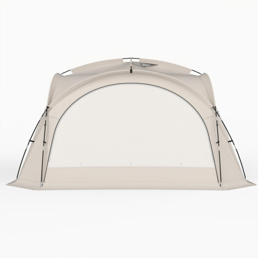 Beach Tent for 12-15 People Easy Setup Dome Canopy Tent with 4 Removable Zippered Sidewalls-Blue W2B