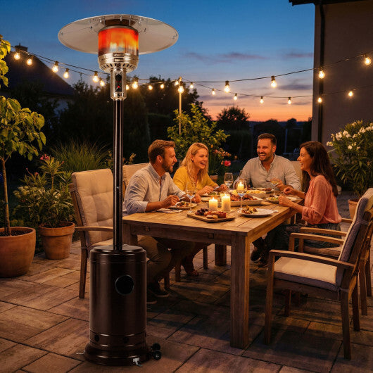50 000 BTU Patio Propane Gas Heater with Stainless Steel Burner-Bronze W2B