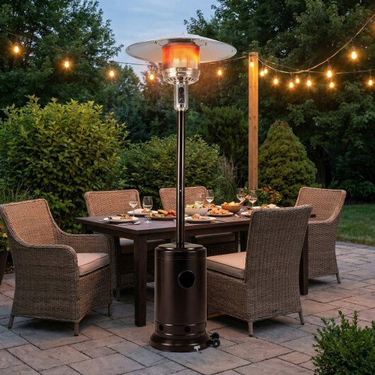 50 000 BTU Patio Propane Gas Heater with Stainless Steel Burner-Bronze W2B