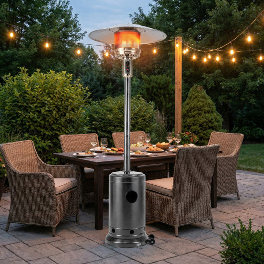 50 000 BTU Patio Propane Gas Heater with Stainless Steel Burner-Bronze W2B