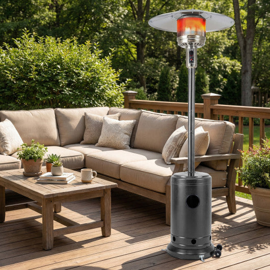 50 000 BTU Patio Propane Gas Heater with Stainless Steel Burner-Bronze W2B