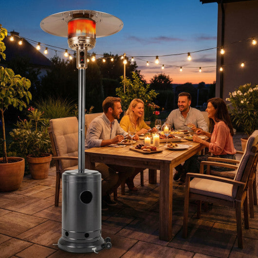50 000 BTU Patio Propane Gas Heater with Stainless Steel Burner-Bronze W2B