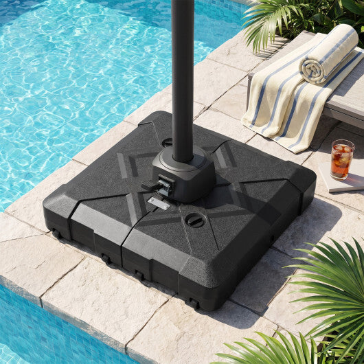 34" x 34" Cantilever Patio Umbrella Base with 4 Wheels W2B