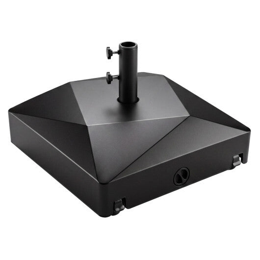 154lbs Mobile Fillable Patio Umbrella Base with 4 Wheels W2B