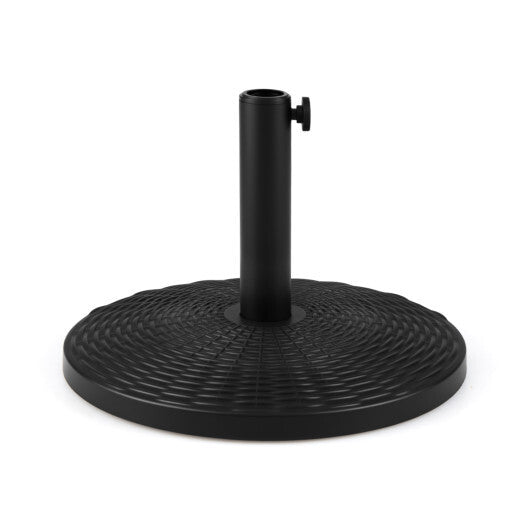 Concrete Patio Umbrella Base with Rattan Pattern for Lawn W2B