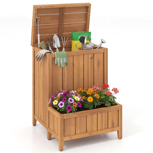 Package Delivery Box with Planter Box for Pool Accessories and Garden Tools W2B