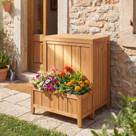 Package Delivery Box with Planter Box for Pool Accessories and Garden Tools W2B