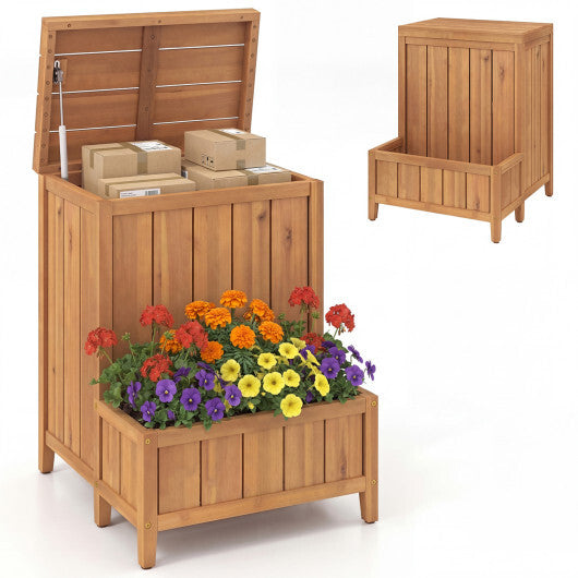 Package Delivery Box with Planter Box for Pool Accessories and Garden Tools W2B