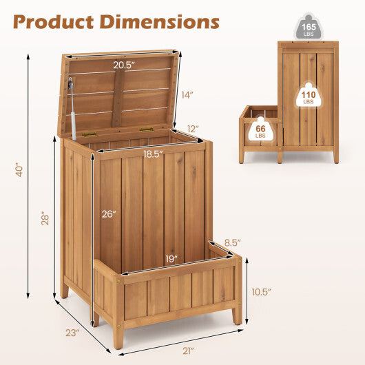 Package Delivery Box with Planter Box for Pool Accessories and Garden Tools W2B