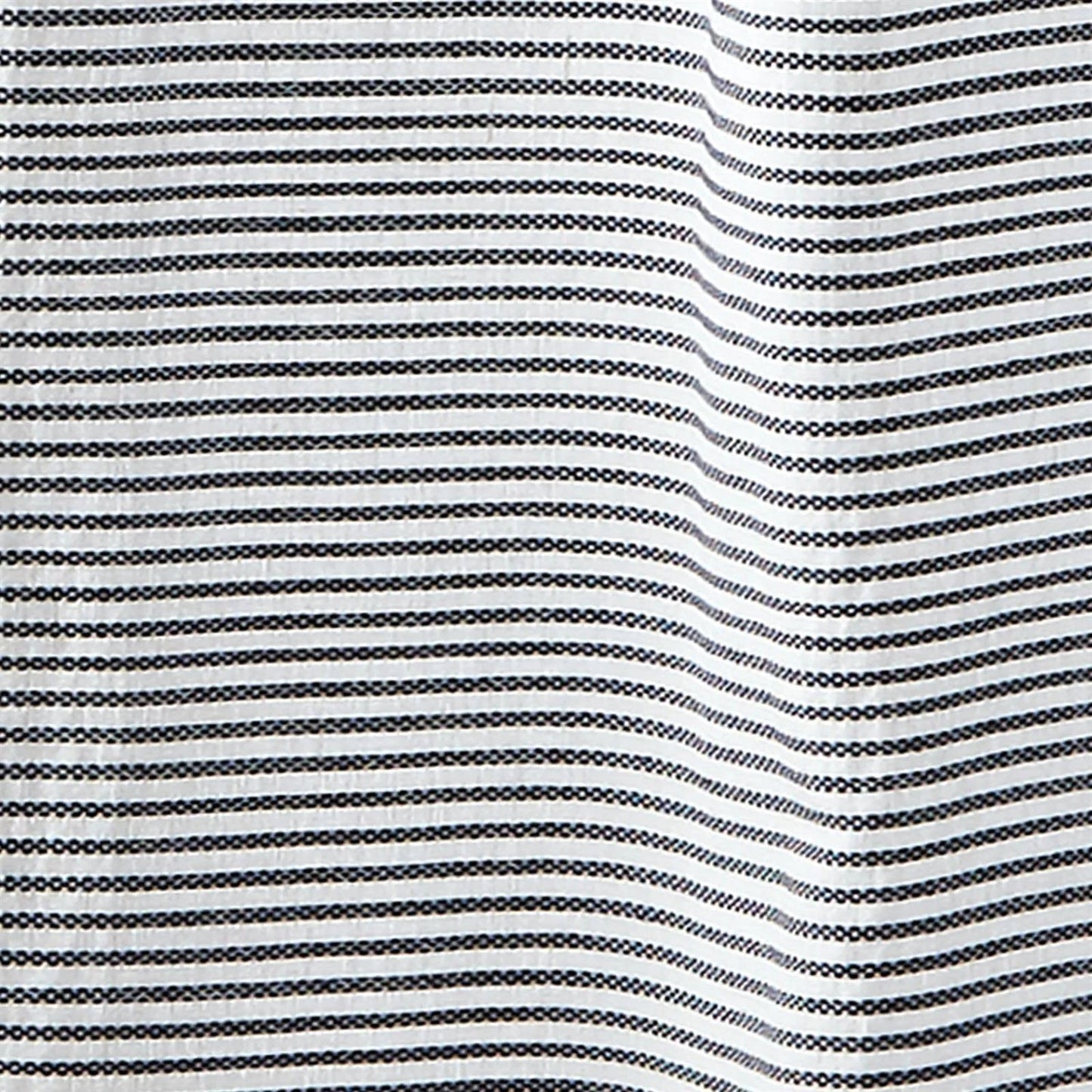 72-inch Navy and White Stripes Cotton Shower Curtain FastFurnishings
