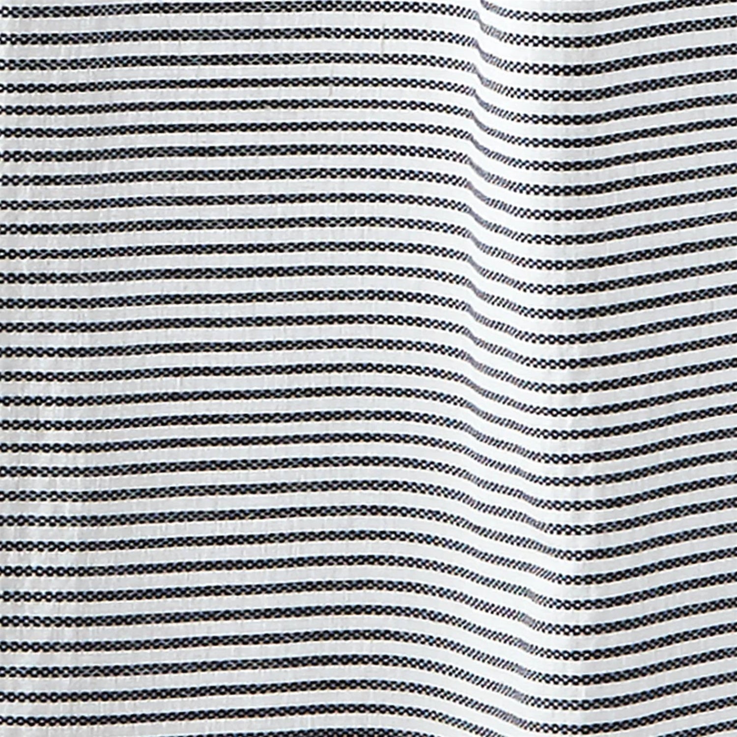 72-inch Navy and White Stripes Cotton Shower Curtain FastFurnishings