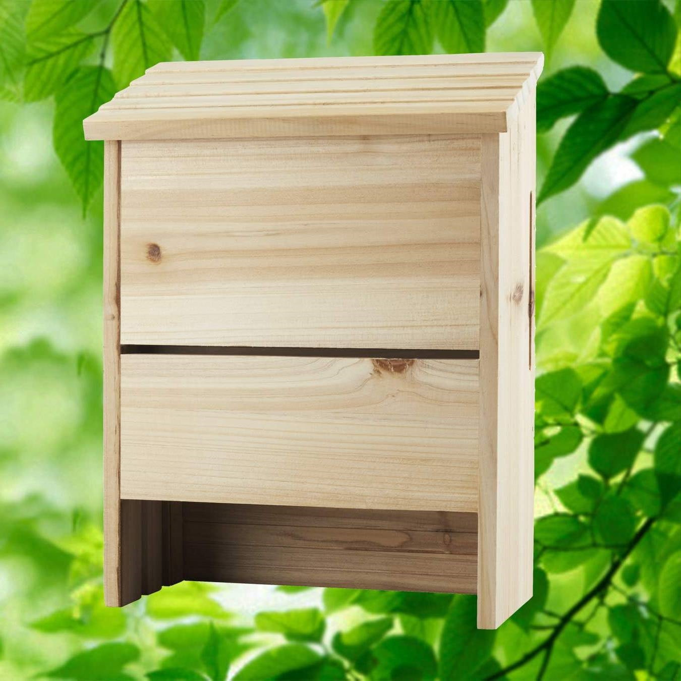 Outdoor Solid Cedar Wood Bat House - Holds up to 75 Bats FastFurnishings