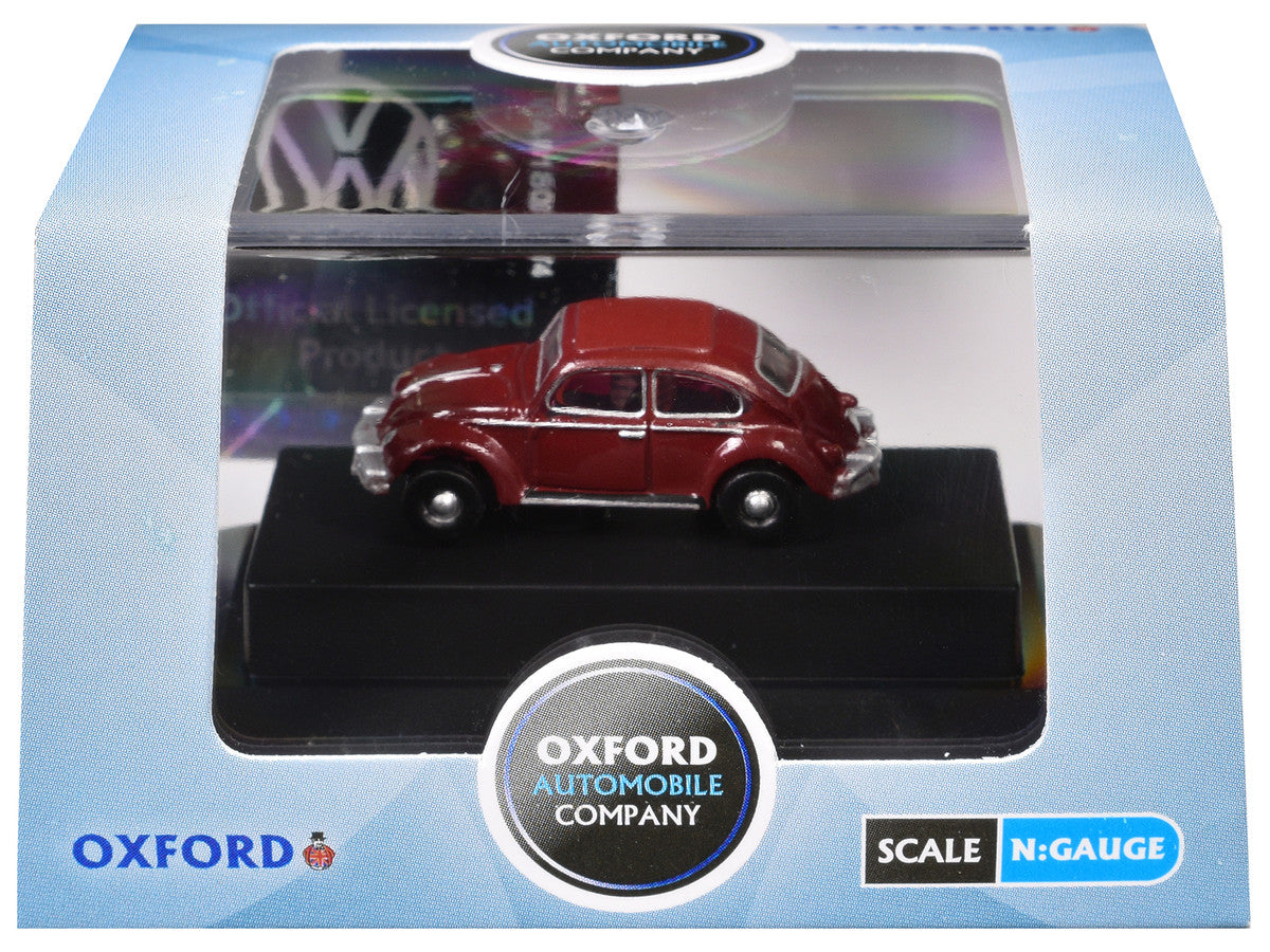 Volkswagen Beetle Ruby Red 1/148 (N) Scale Diecast Model Car by Oxford Diecast Oxford Diecast