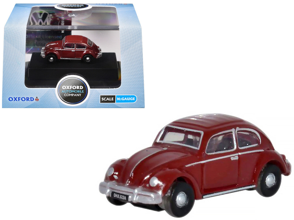 Volkswagen Beetle Ruby Red 1/148 (N) Scale Diecast Model Car by Oxford Diecast Oxford Diecast