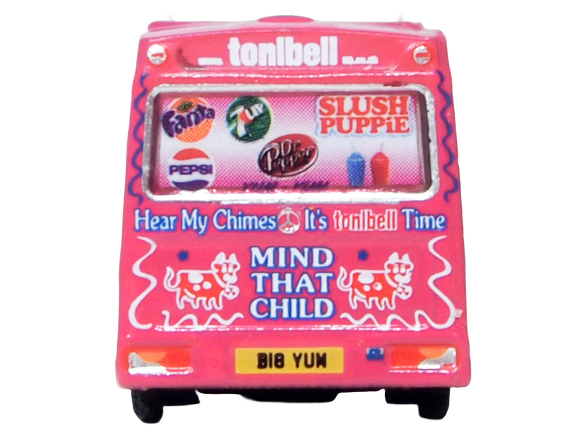 Whitby Mondial Ice Cream Van "Tonibell" Pink with Graphics 1/76 (OO) Scale Diecast Model Car by Oxford Diecast Oxford Diecast