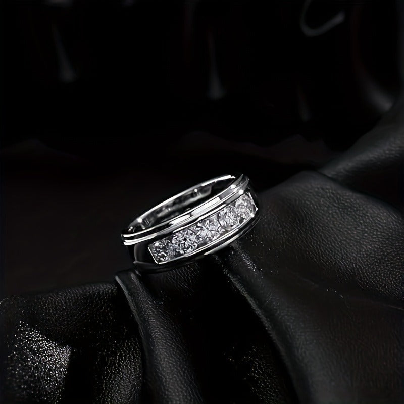 Starry Sky Exquisite High-grade Diamond Moissanite Hip Hop Ring LadyShow.Store