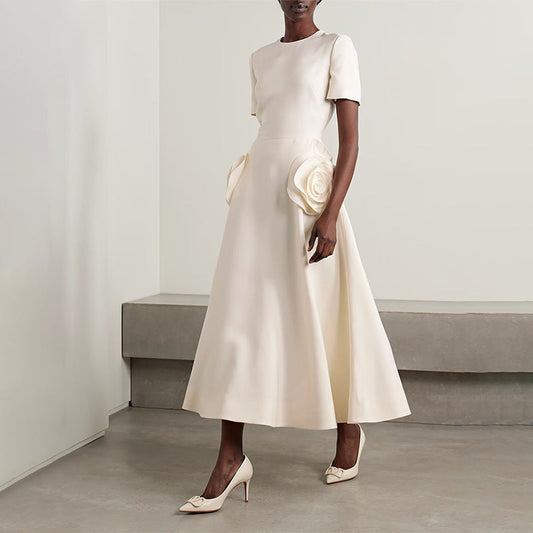 Fashion Personalized Flower Stitching Dress Women LadyShow.Store