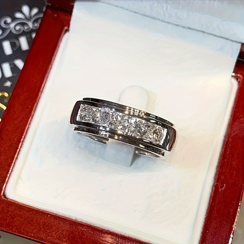 Starry Sky Exquisite High-grade Diamond Moissanite Hip Hop Ring LadyShow.Store