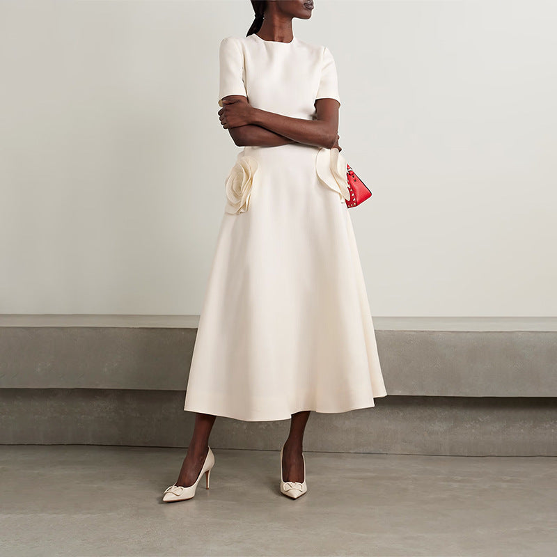 Fashion Personalized Flower Stitching Dress Women LadyShow.Store