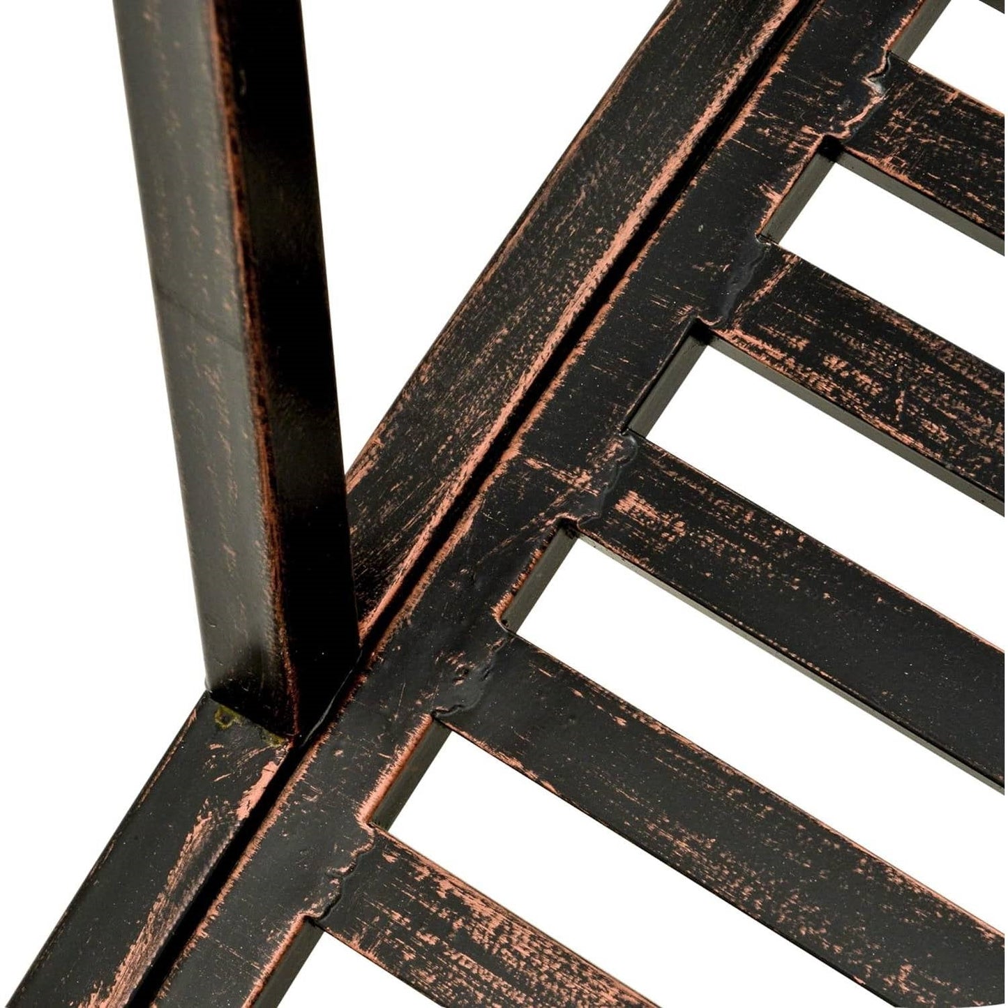 Outdoor 4-ft Heavy Duty Metal Garden Bridge in Black Bronze Finish FastFurnishings