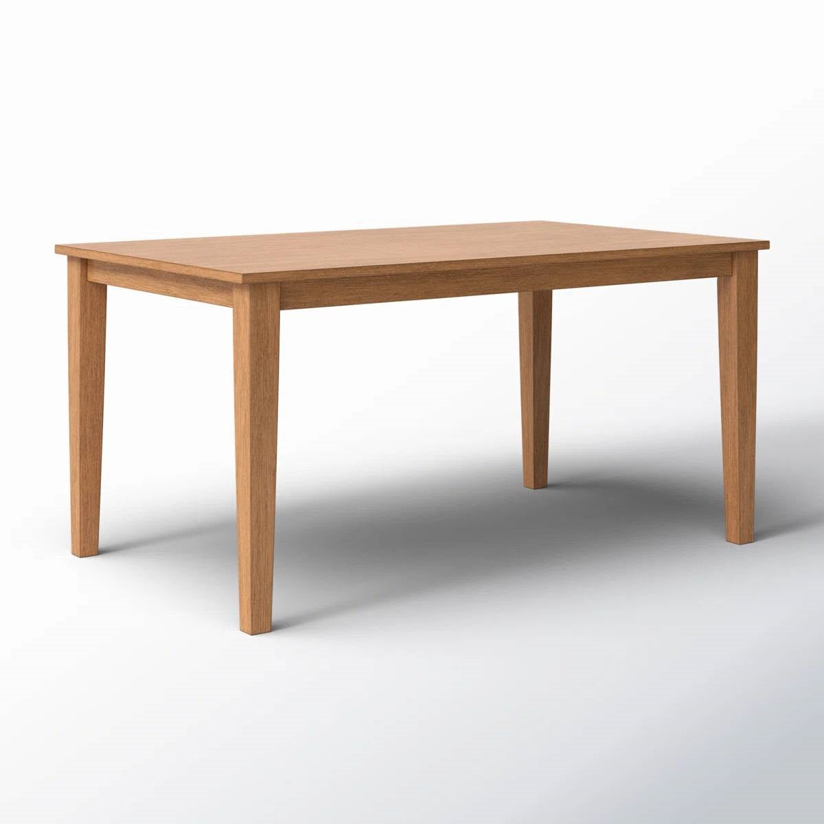 Modern Farmhouse 36 x 60 inch Rectangular Dining Table in Oak Wood Finish-1