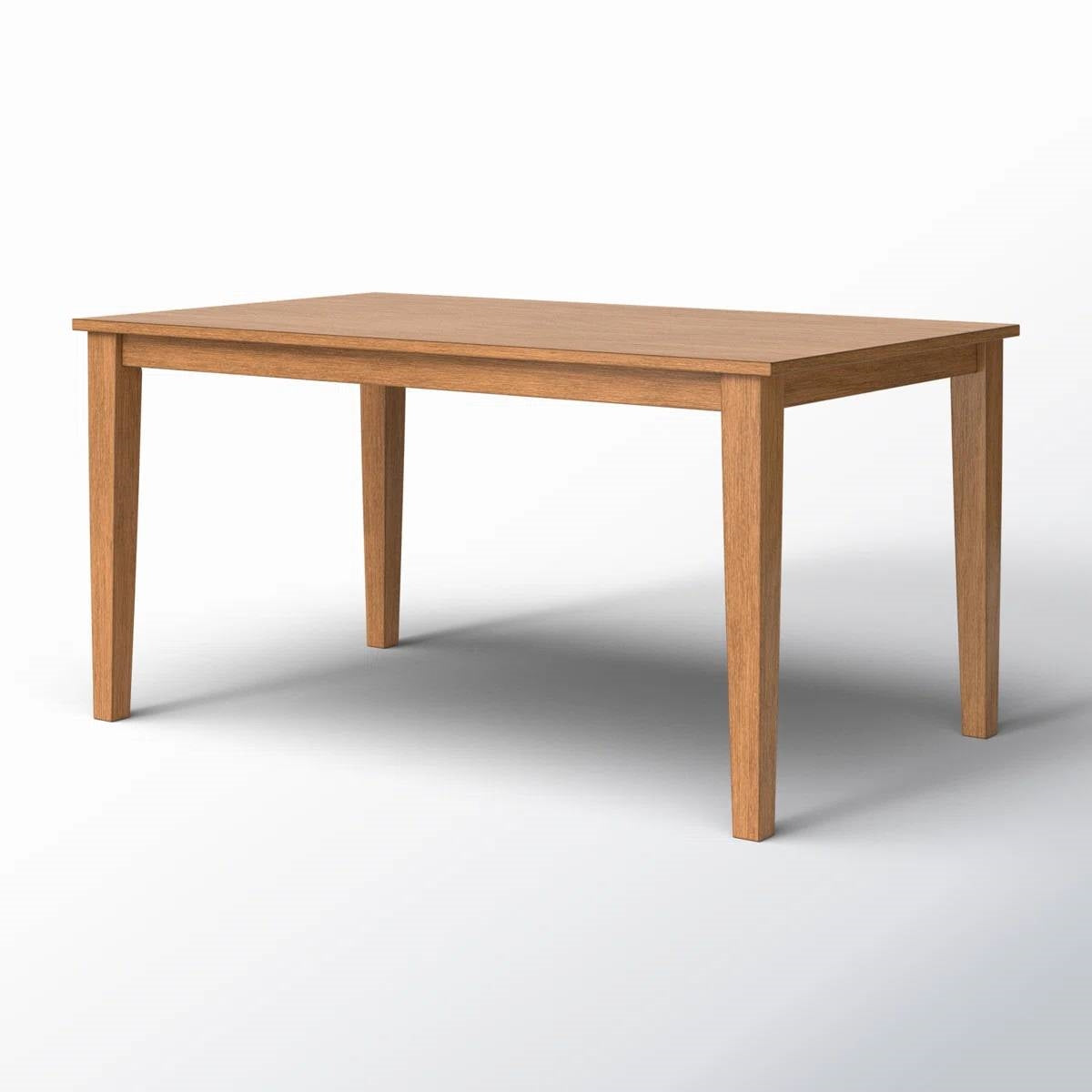 Modern Farmhouse 36 x 60 inch Rectangular Dining Table in Oak Wood Finish-3