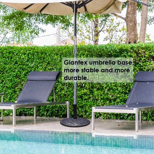 22 Inch Heavy Duty Round Umbrella Base Stand W2B
