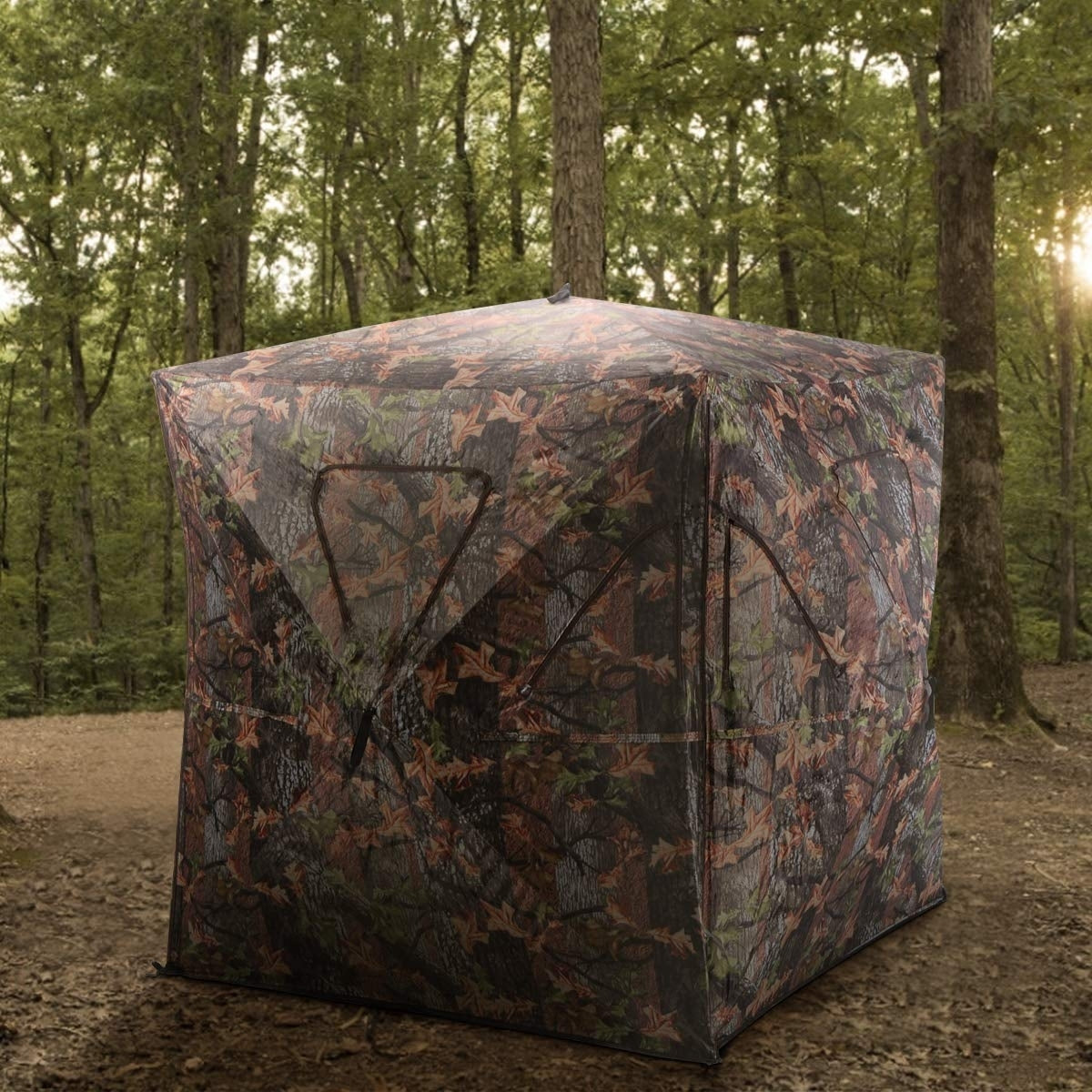 Ground Hunting Blind Portable Deer Pop Up Camo Hunter W2B