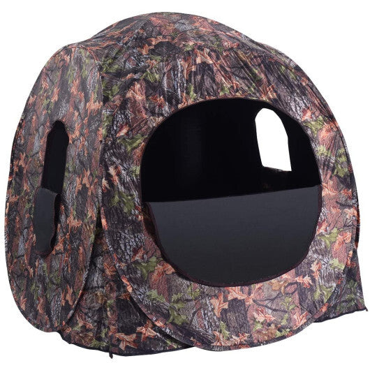 Portable Pop up Ground Camo Blind Hunting Enclosure W2B