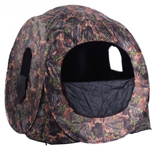 Portable Pop up Ground Camo Blind Hunting Enclosure W2B