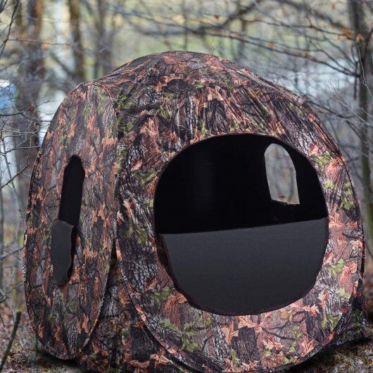 Portable Pop up Ground Camo Blind Hunting Enclosure W2B